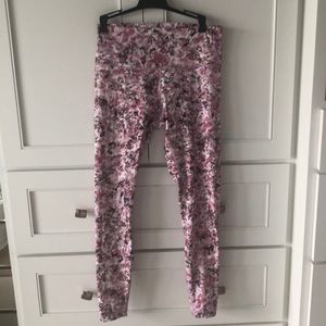 Lulu floral yoga pants